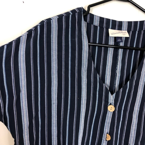 Universal Thread Front Tie Button Down Crop Top Sz S - Picture 4 of 8